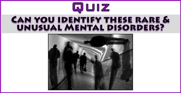 Quiz Psychology Mental Disorders